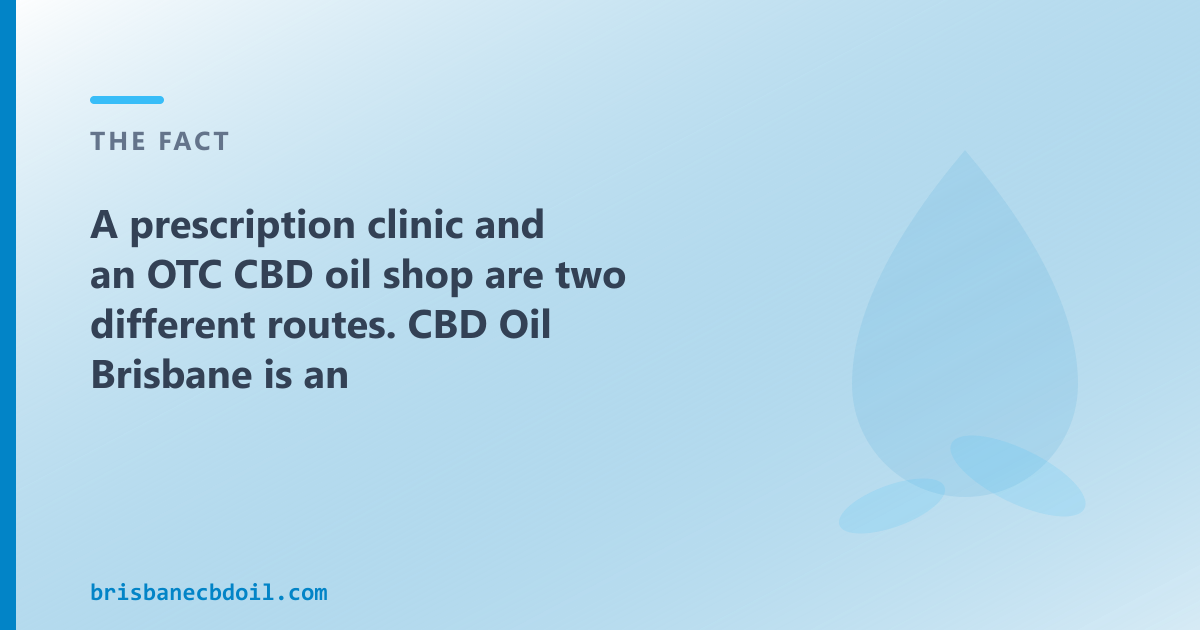 Clinic vs OTC shop: two separate routes, each clearly described