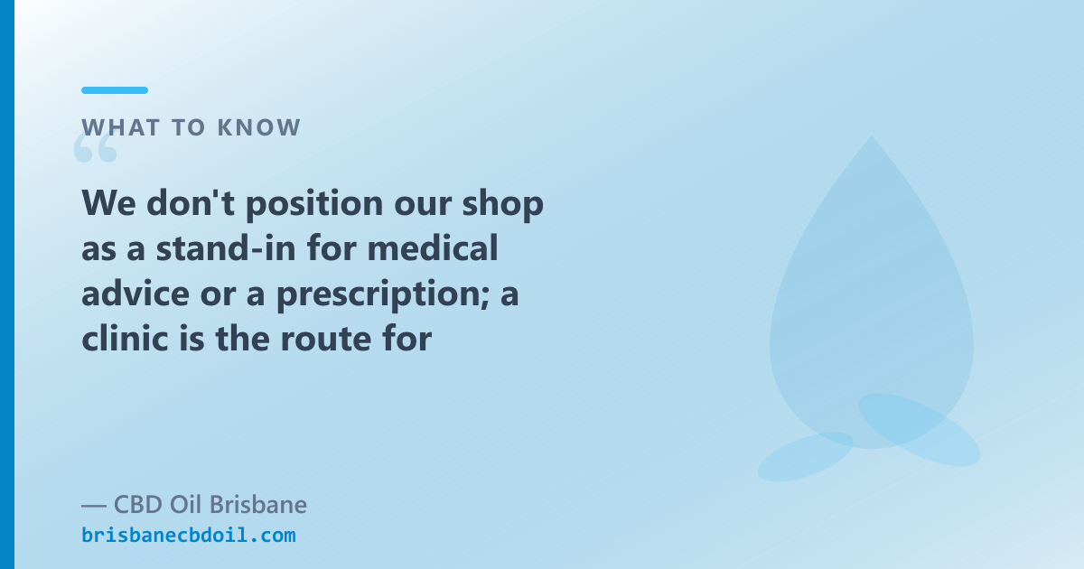 A telehealth prescribing clinic and an OTC CBD oil shop serve different needs; one requires a doctor, one doesn't