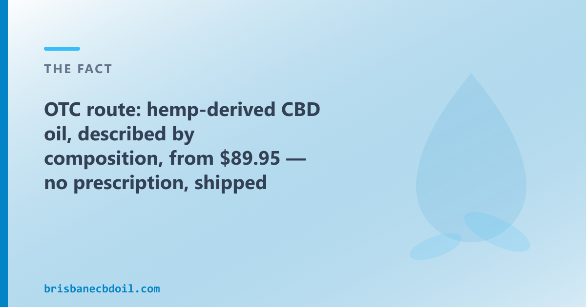 CBD Oil Brisbane — third-party batch-tested hemp CBD extract, Certificate of Analysis available on request