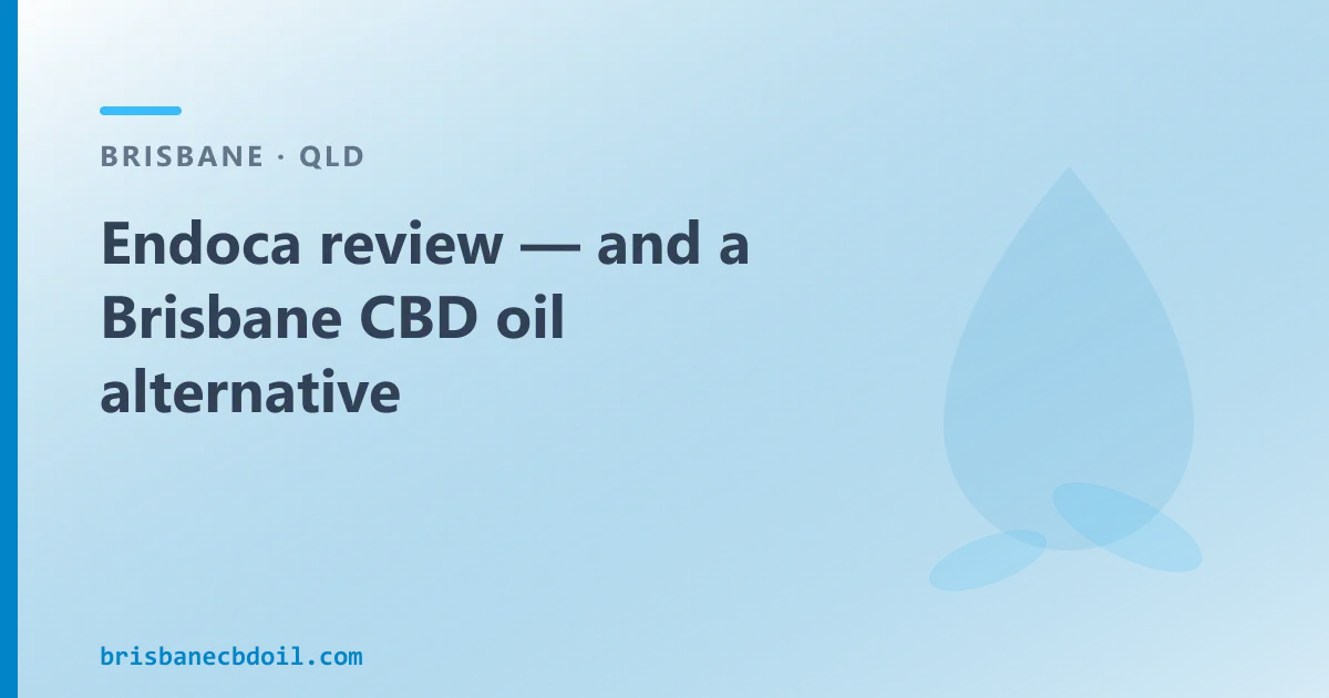 Endoca review — an Australian CBD Oil Alternative